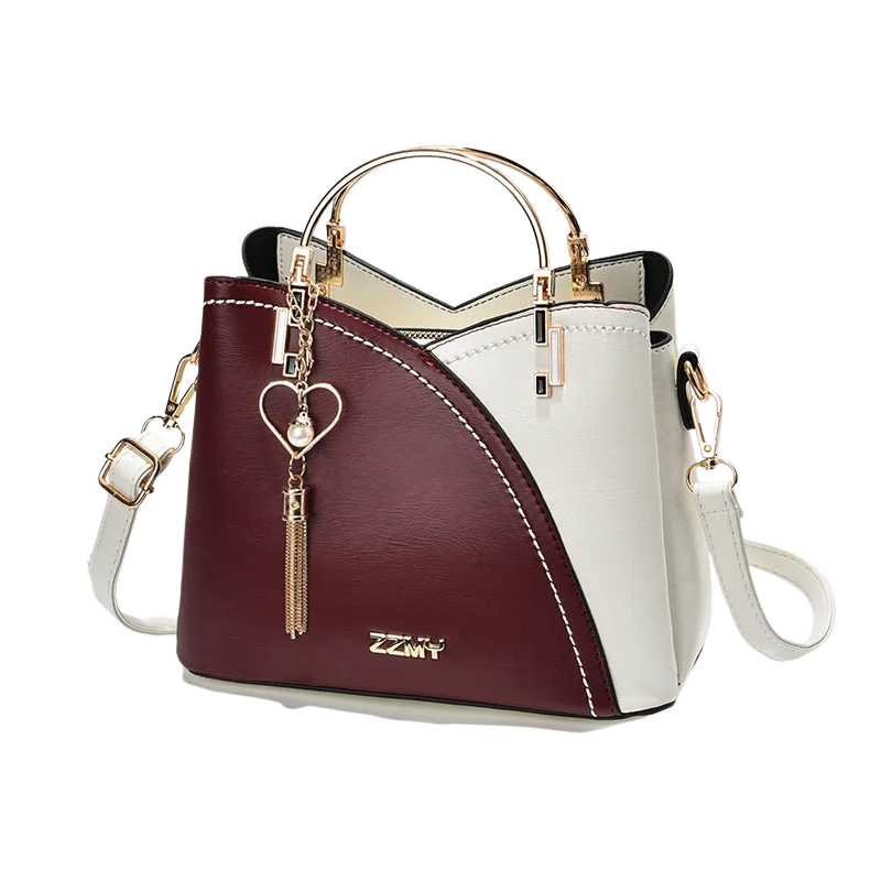 Handväska_-_fin_design_-_dam_röd