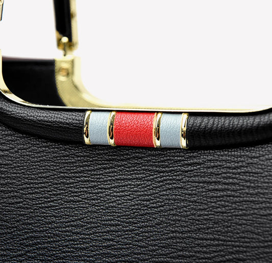 Handväska för dam - läder fin detalj