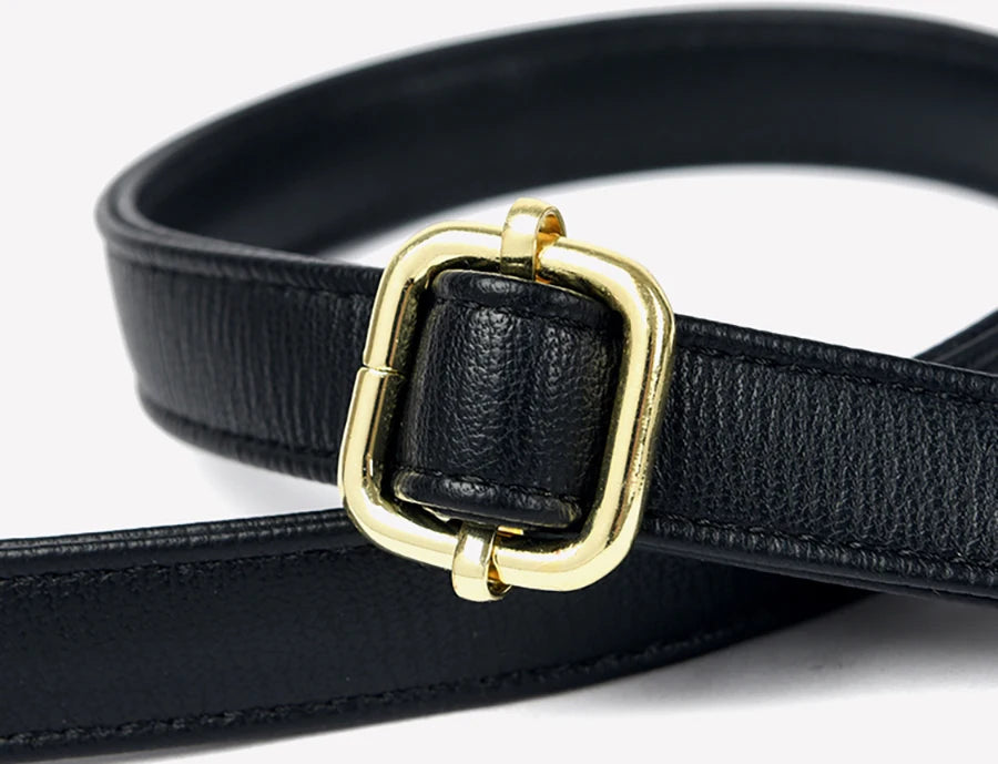 Handväska för dam - läder rem