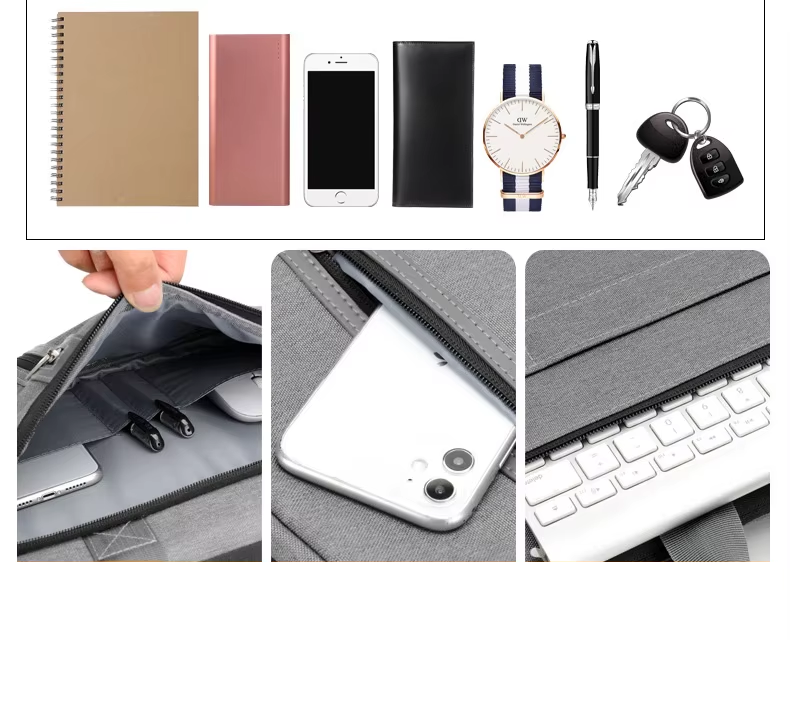 Laptopväska - flera storlekar exempelbild grå